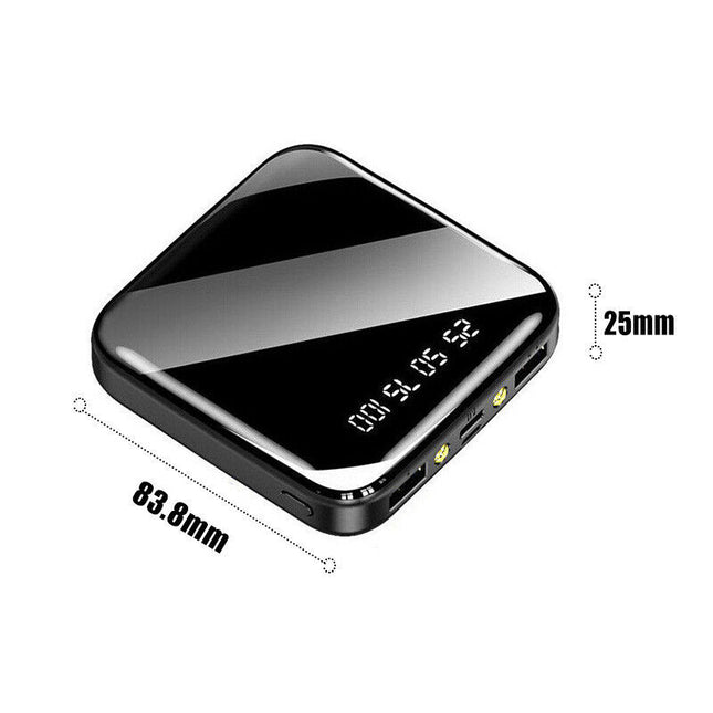 Power Bank Portable Fast Charger Battery Pack 2 USB For Mobile Phone UK
