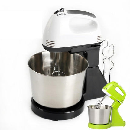 Electric mixer mixing cake batter