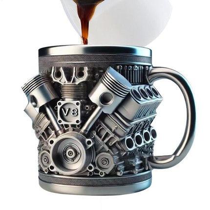 Beer mug for car enthusiasts