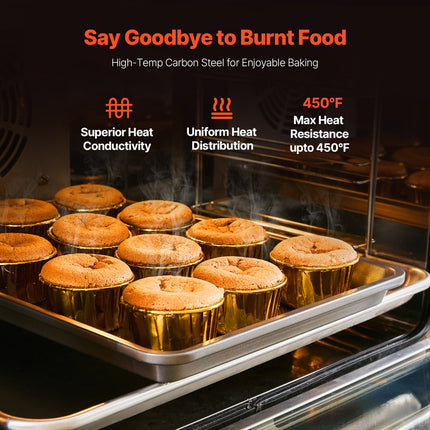 Carbon steel baking trays cookware set