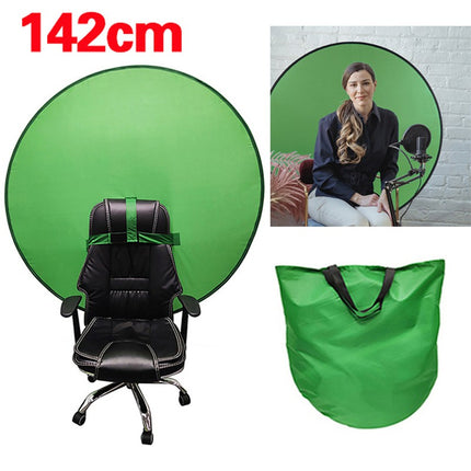 Chroma key green screen round background