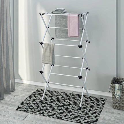 Clothes airer drying towels