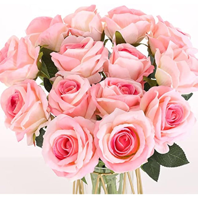 Cloudecor pink artificial roses