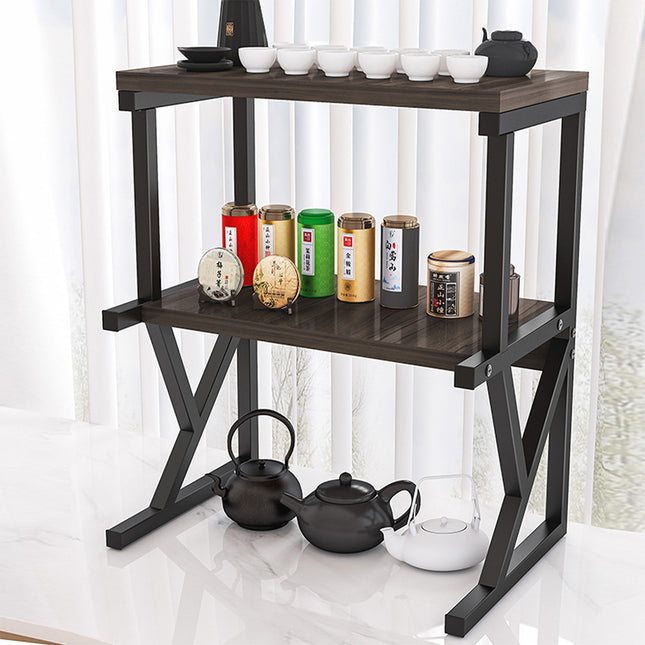 3 Tier Expandable Microwave Oven Rack Stand Storage Holder Kitchen Corner Shelf