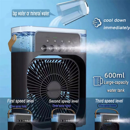 Desktop portable air cooler fan