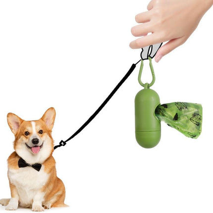 Dog poop bags with free dispenser