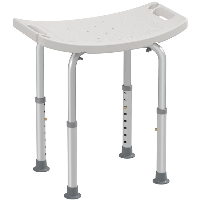Shower stool with drainage holes for safety