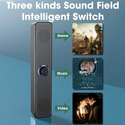 Dual horn tweeter design on soundbar