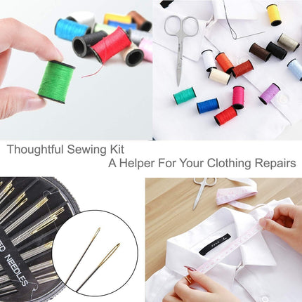 70pc Large Portable Sewing Kit Home Travel Case Needles Thread Scissors Set Box
