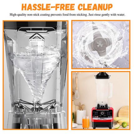 Commercial 6Blade Blender Food Mixer Processor Juicer Ice Crusher Smoothie Maker