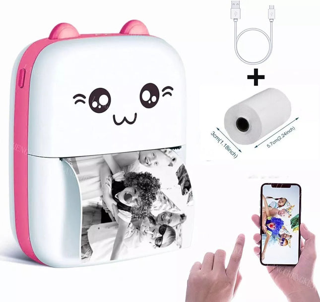 Mini Pocket Thermal Printer Bluetooth Mobile Phone Photos Label Printing Machine