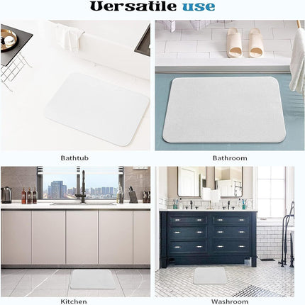 Easy to clean diatomite stone bath mat