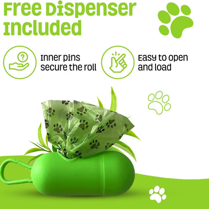 Degradable eco friendly dog poop bags
