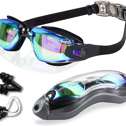 Anti Fog Swimming Goggles UV Glasses Adjustable Earbuds For Men Women  Kids