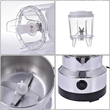 Electric grinder with juicer cup attachment