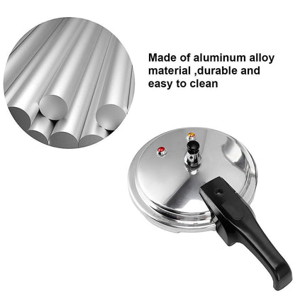 5L Aluminium Pressure Cooker Quick With Lid Latch Indicator Explosion-Proof