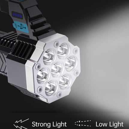 1-2Pcs Super Bright High Power LED Tactical Torch Rechargeable Flashlight New UK