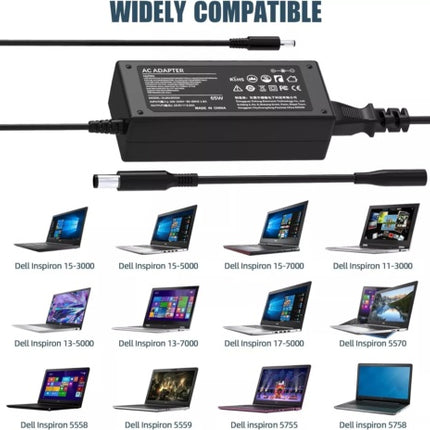 GENUINE LAPTOP CHARGER 19.5V-3.34A, 65W  WITH POWER LEAD 7348 3000 3138 NEW