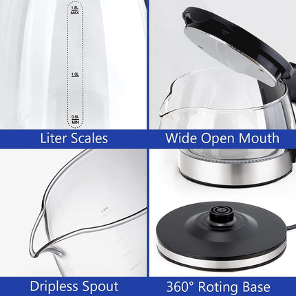 1.8L water boiler electric kettle for families