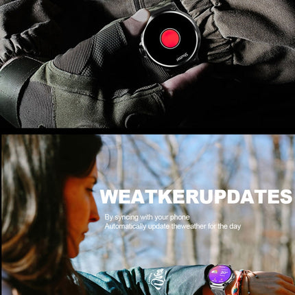 Fitness-focused V69 smartwatch with trajectory map and activity tracking