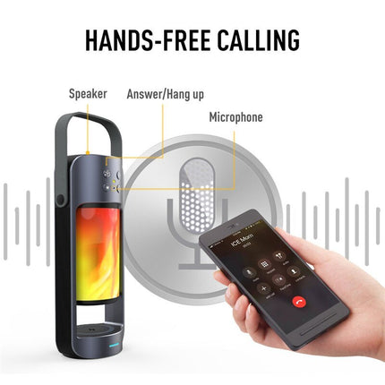 Bluetooth flame lamp speaker