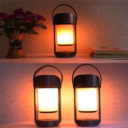 Flame speaker ambient lighting