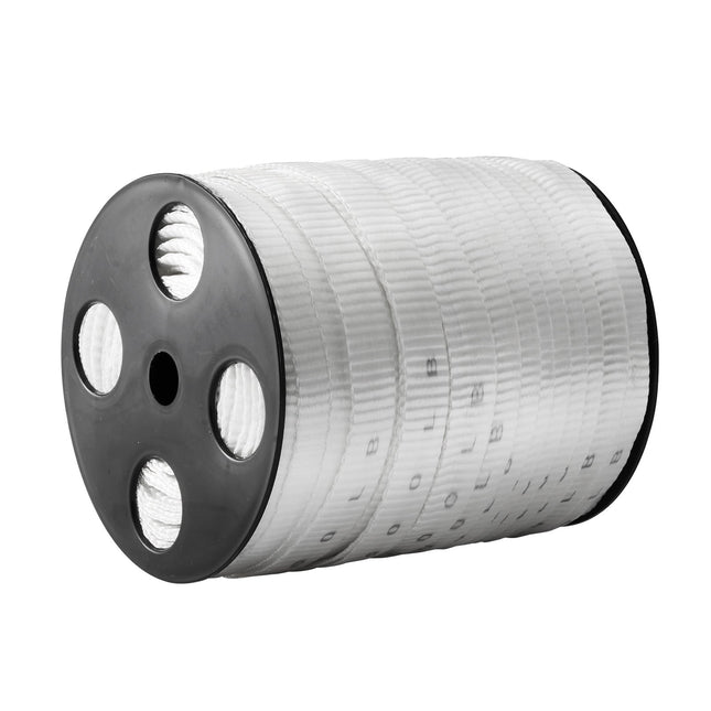 Flat polyester pull tape white