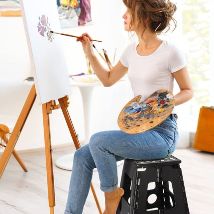 Step stool in use by adult