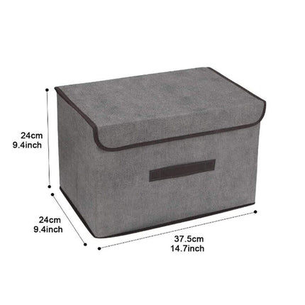 Space saving folding storage boxes for home