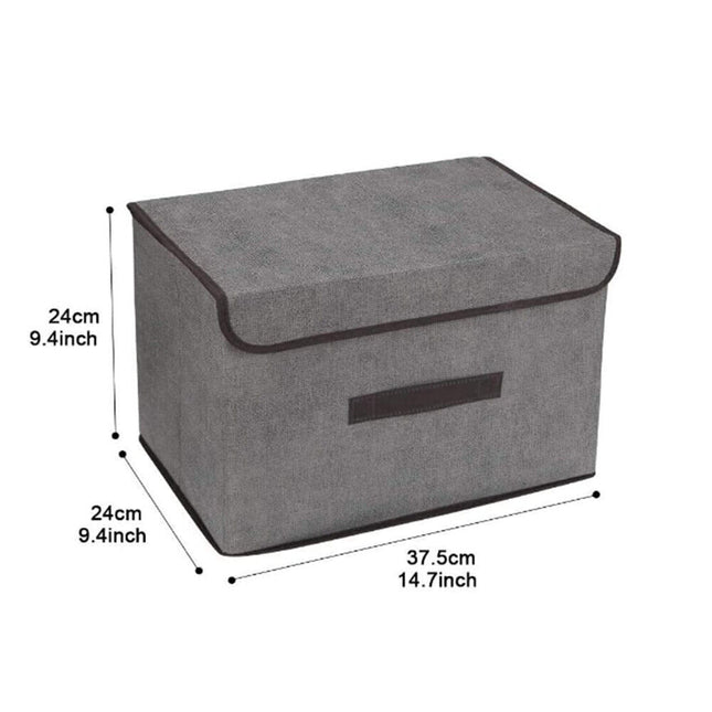 Space saving folding storage boxes for home