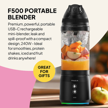 Fridja f500 blending fresh fruit smoothie