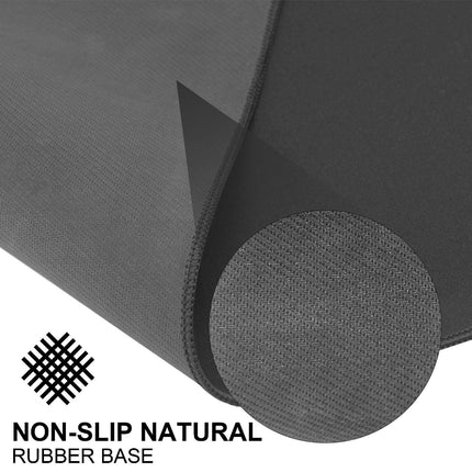 Extra large gaming mouse pad with smooth PU leather surface