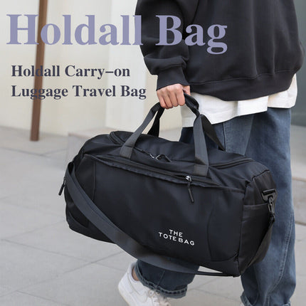 Large gym tote with sturdy handles and base for durability