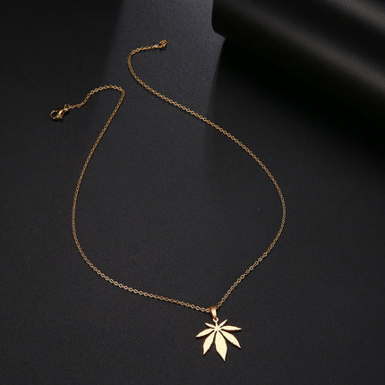 High-polished stainless steel necklace