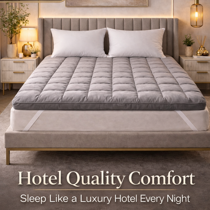 Thick Hotel Quality Mattress Topper – Soft Microfibre Bed Topper UK