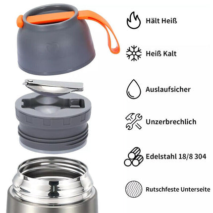 Stainless steel insulated food flask gift