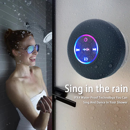 IPX4 waterproof Bluetooth shower speaker front view