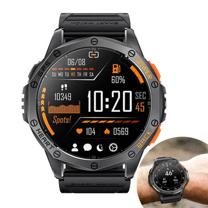 K67 smart watch monitoring blood oxygen and health metrics
