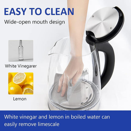 Easy-to-clean water boiler electric kettle