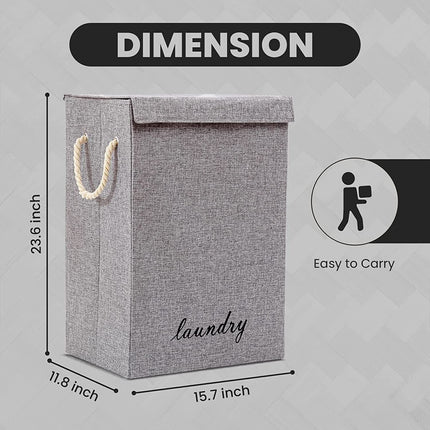 Large 85L laundry hamper for bedrooms and bathrooms