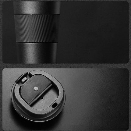Leakproof travel coffee mug with flip lid
