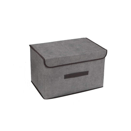 Lidded storage box to keep clothes dust free