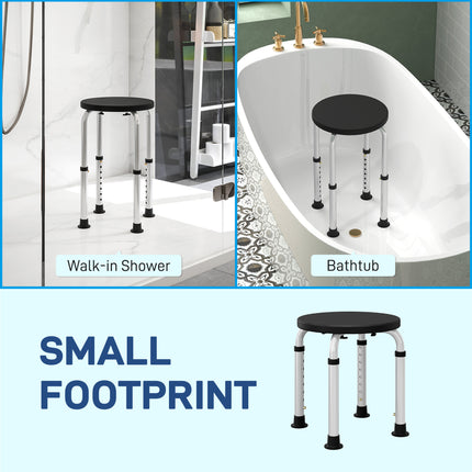 Lightweight aluminium shower chair