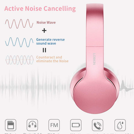 Adjustable headband wireless headphones