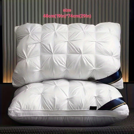 2PCS Ergonomic Adjustable Sleep Pillows – Luxury Neck Support Bed Pillows