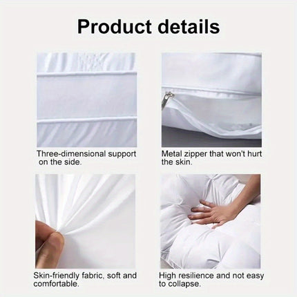 2PCS Ergonomic Adjustable Sleep Pillows – Luxury Neck Support Bed Pillows