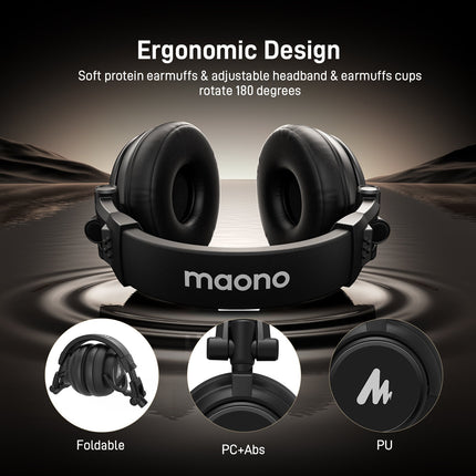 DJ monitoring headphones by Maono