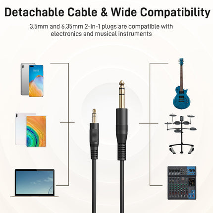Studio headphones for music production
