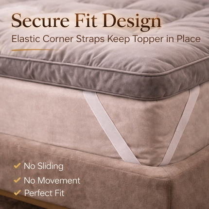 Thick Hotel Quality Mattress Topper – Soft Microfibre Bed Topper UK