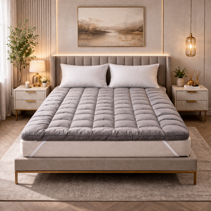 Thick Hotel Quality Mattress Topper – Soft Microfibre Bed Topper UK